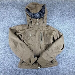 Columbia Sportswear Titanium Omni-Tech Ski Jacket Womens XS Brown Waterproof